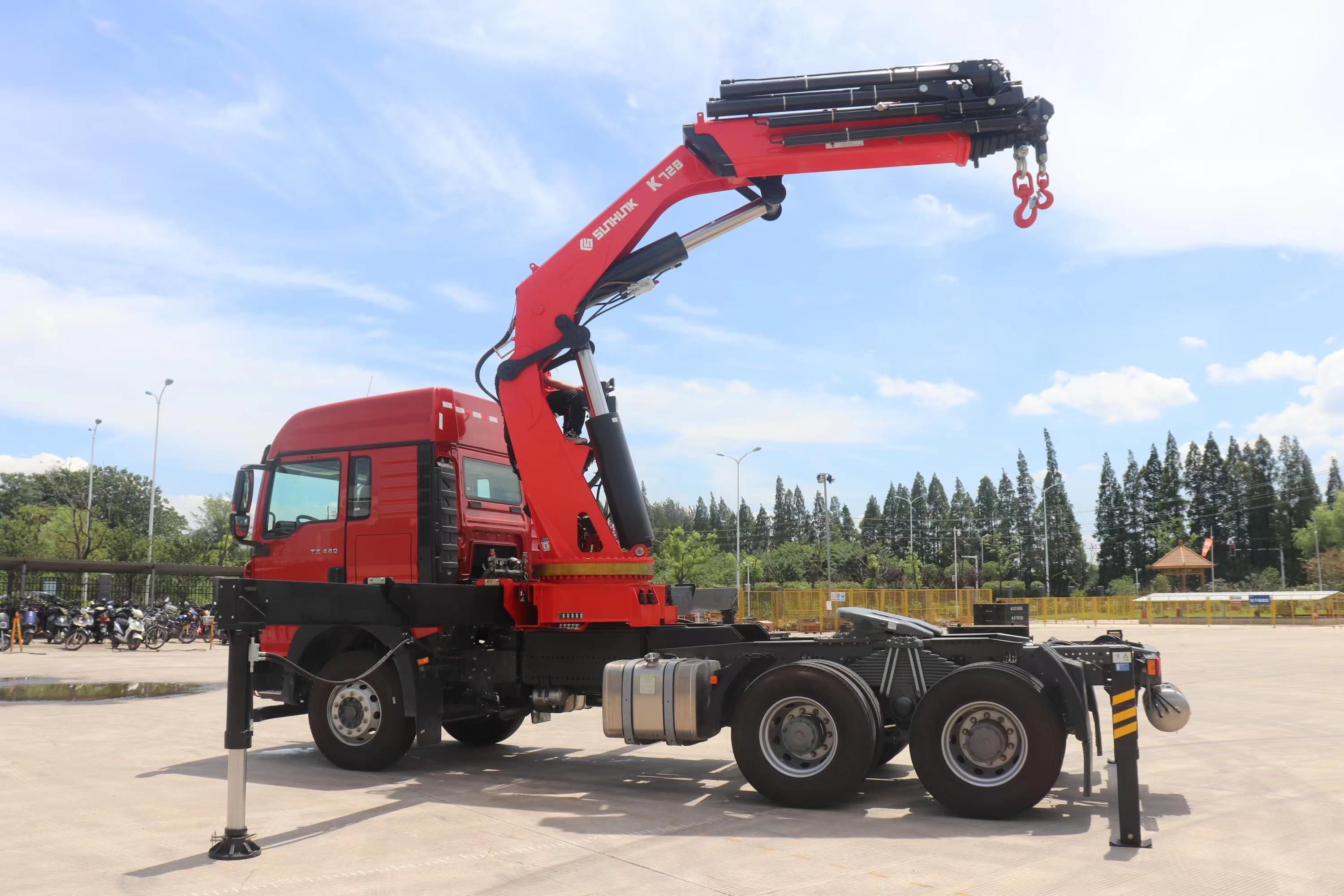HBCT728-9 hydraulic knuckle boom truck mounted crane 35 ton from factory